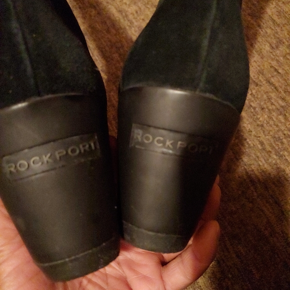 Rockport black suede lug sole wedge boots Size 11 - Picture 6 of 7